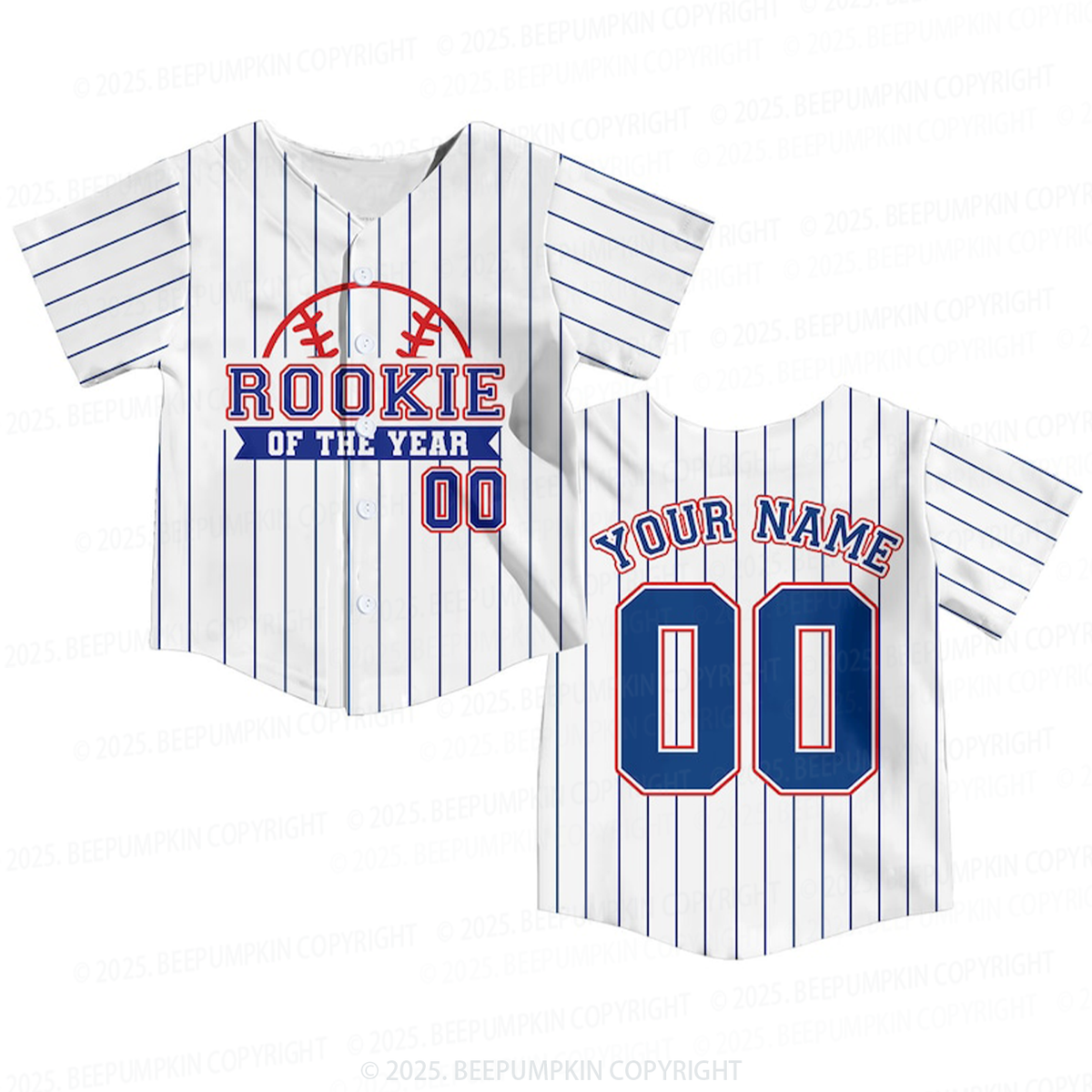 Personalized Rookie Of the Year Kid Baseball Jersey Beepumpkin